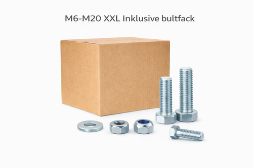 M6-M20 Komplett XXL 120KG!! Inklusive sortimentställ 108 fack