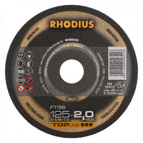 Rhodius Kapskivor Ft38 Inox 25pack