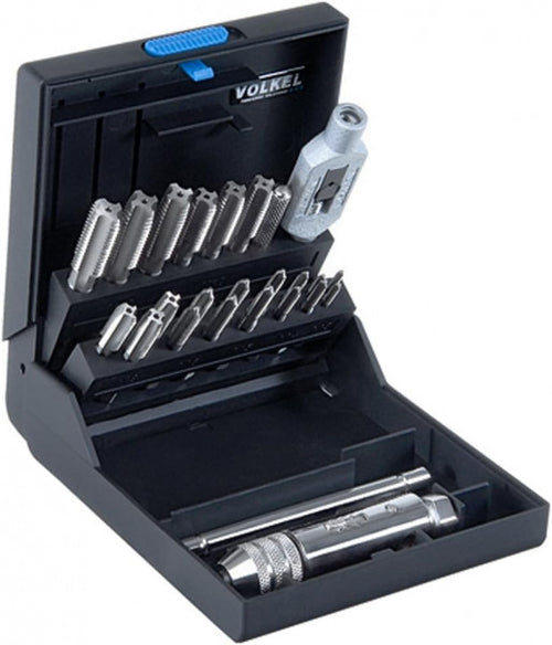 Völkel Hand Taps (Set Of 23 Pcs.) Incl. Ratchet Hss-E M 3 - M 12