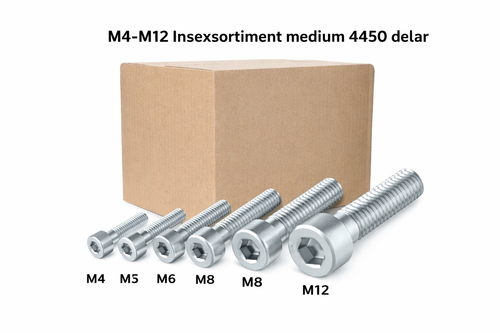M4-M12 Medium Insexsortiment FZB 8.8 4450 delar
