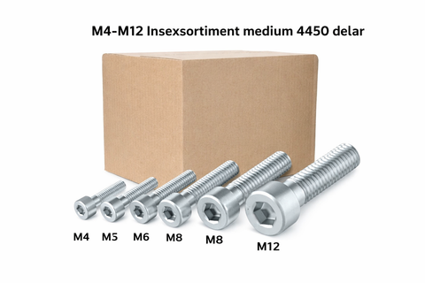 M4-M12 Medium Insexsortiment FZB 8.8 4450 delar