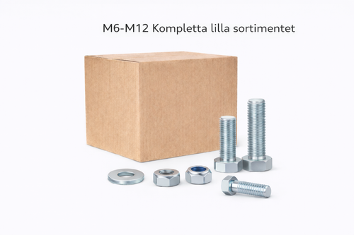 M6-M12 Kompletta lilla sortimentet 28KG 2125 delar
