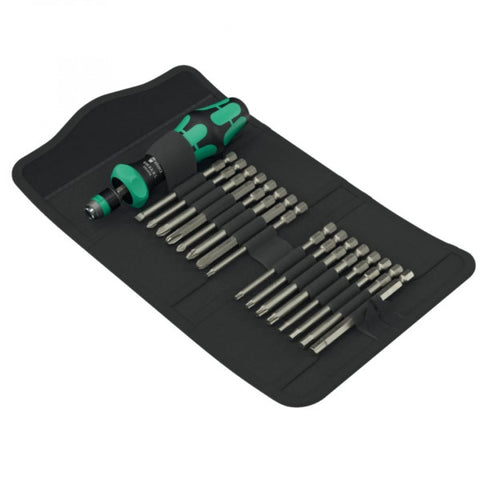 Wera Kk60 Ra-R Vikfodral Inkl Bits, 89 Mm Handtag Med Spärrfunktion