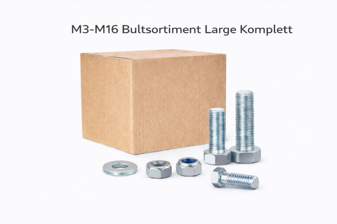 M3-M16 Bultsortiment Large Komplett 64KG!