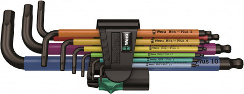 Wera 950 Spkl/9 Multicolour Insexnyckelsats