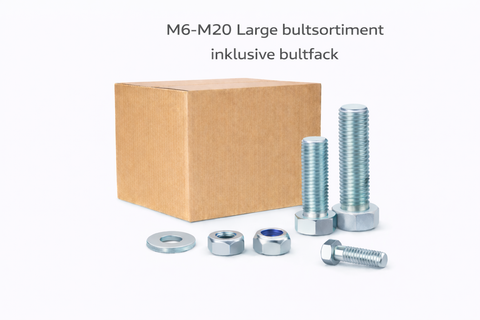 M6-M20 LARGE bultsortiment Inkl. sortimentställ 72 fack 95KG!