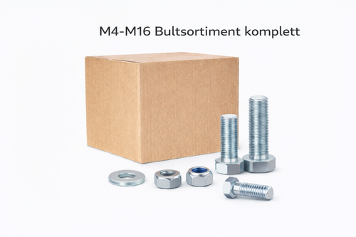 M4-M16 Bultsortiment komplett påfyllning 63KG!
